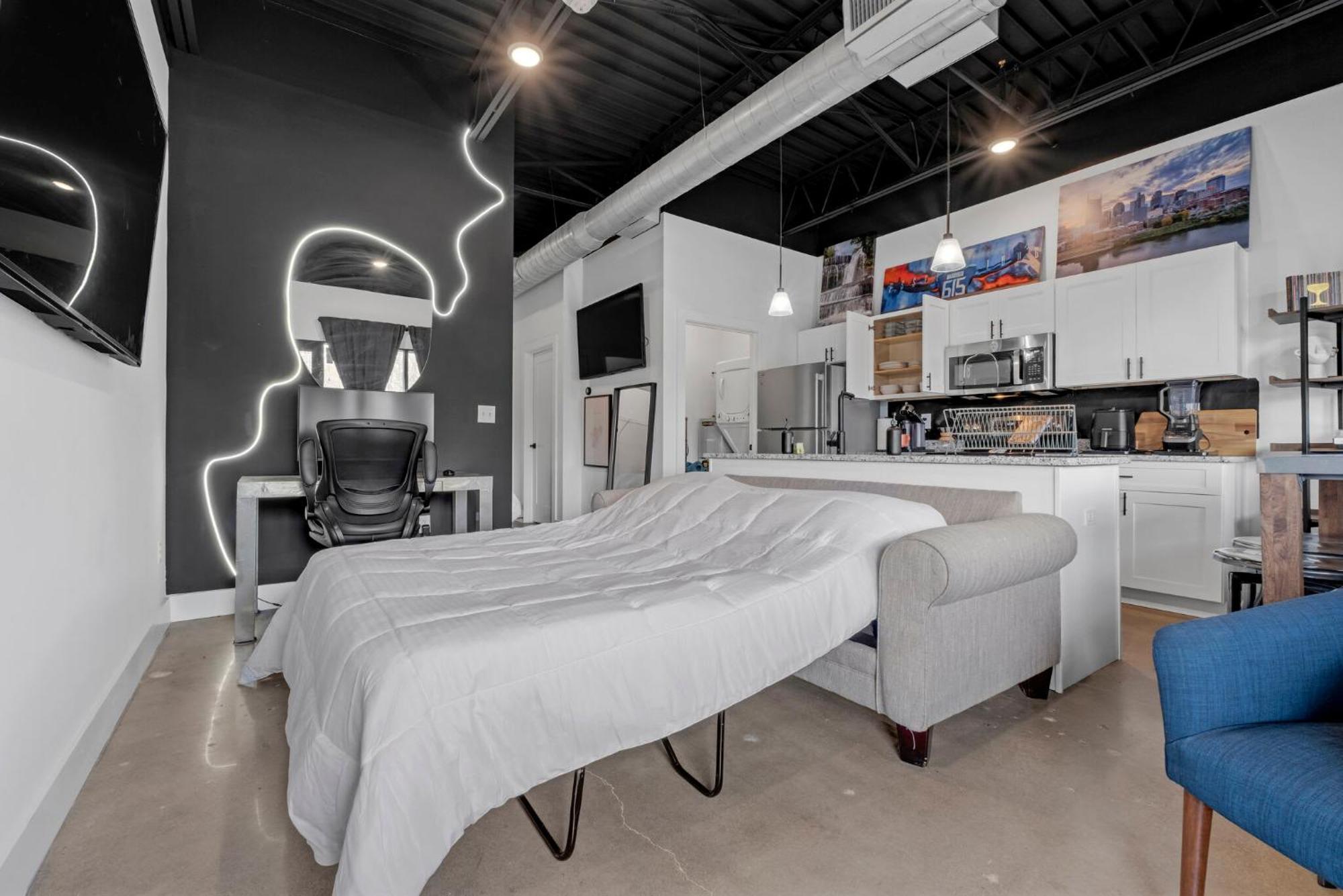 New Studio Sleeps 4 - 7 Mins To Dwtn 纳什维尔 外观 照片