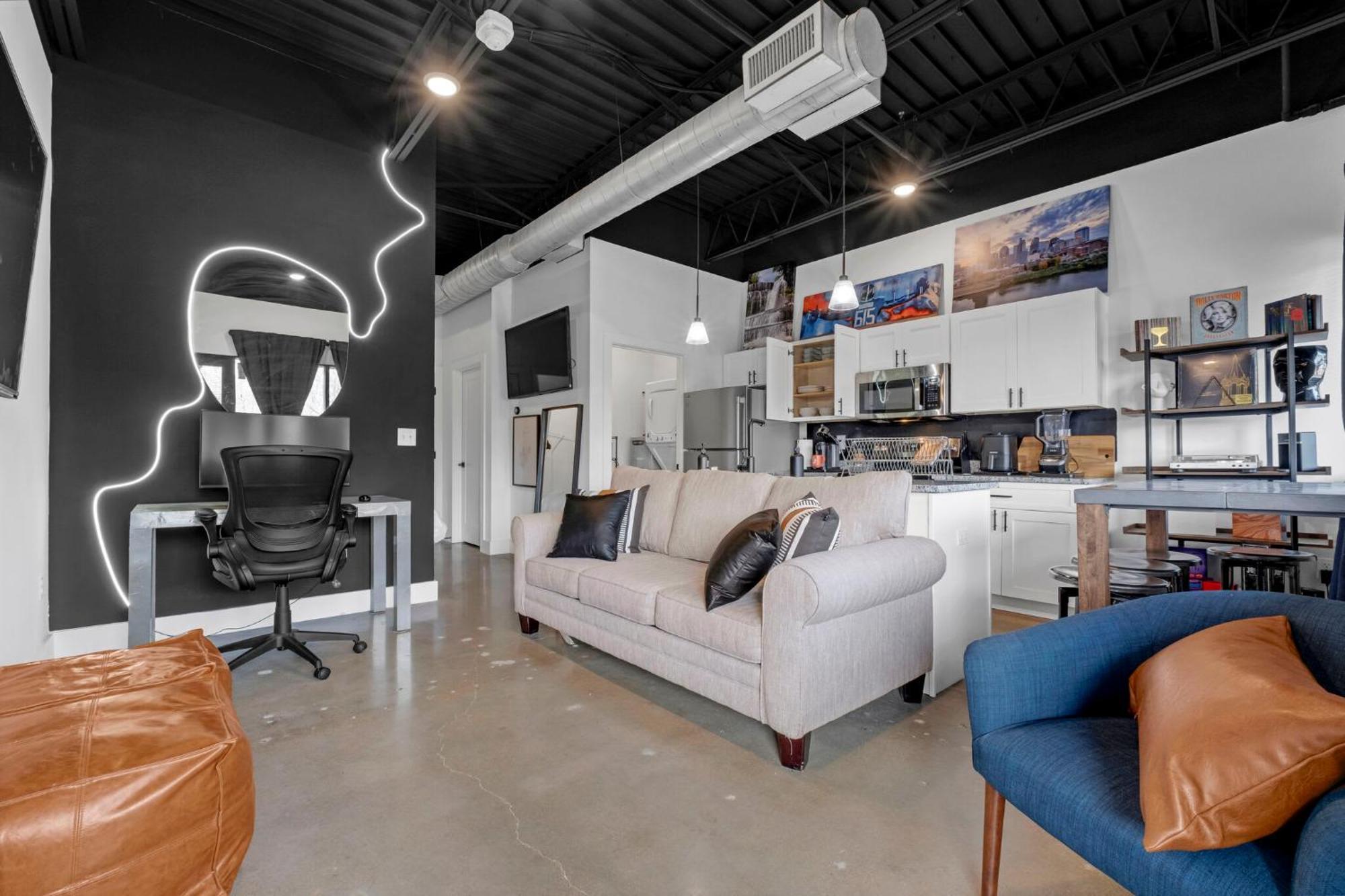 New Studio Sleeps 4 - 7 Mins To Dwtn 纳什维尔 外观 照片